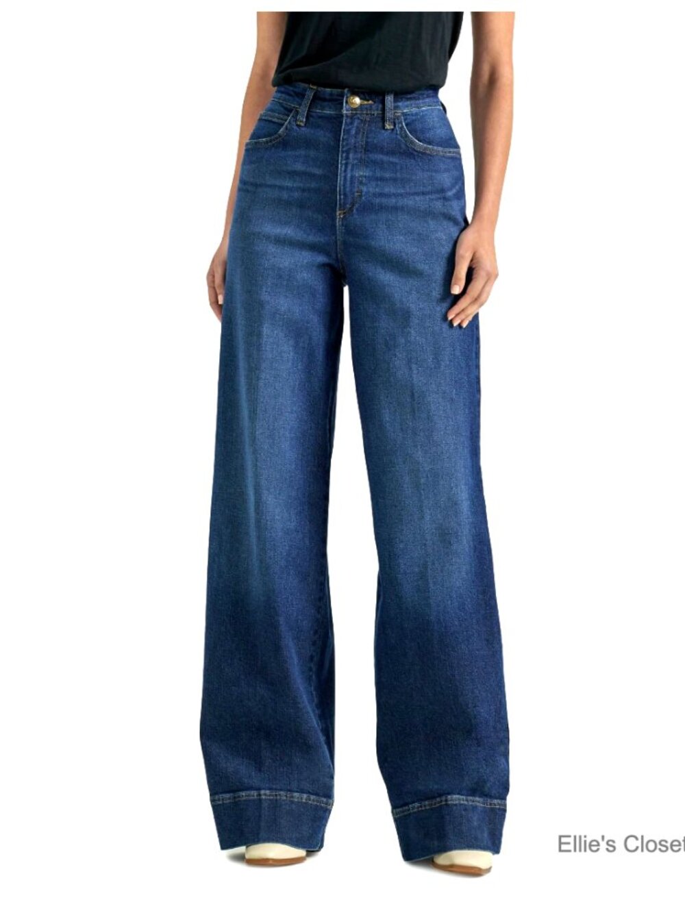High Rise Trouser Jeans with Stretch Denim